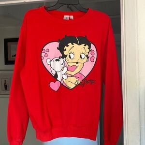 Betty Boop red sweatshirt